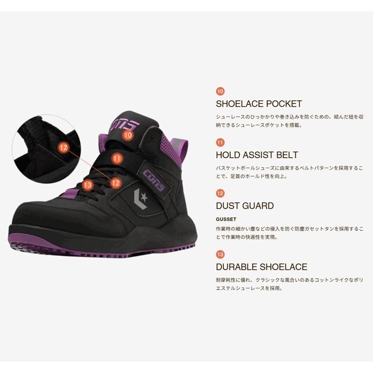 2024AW限定】CPD コンバース CONVERSE 安全靴 RUN 'N SLAM PS 33701640