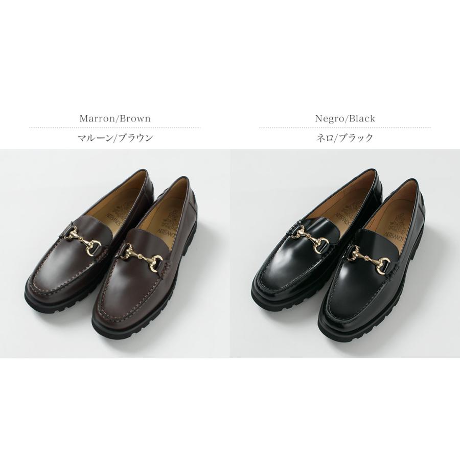 ARTESANOS（アルテサノス） ビット ローファー ガラスレザー