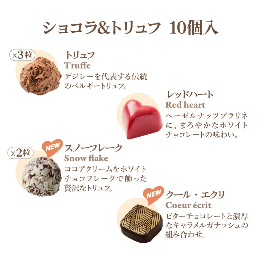 ホワイトデー チョコ 2026 デジレー ショコラ＆トリュフ10個入 高級 友