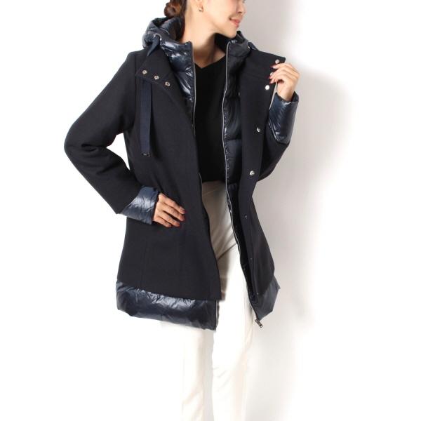 HERNO（ヘルノ） 24AWモデル レディース ウール切替 ダウンコート