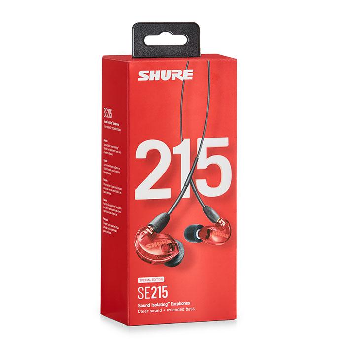 在庫限り) SHURE シュア SE215 Special Edition レッド 有線イヤホン