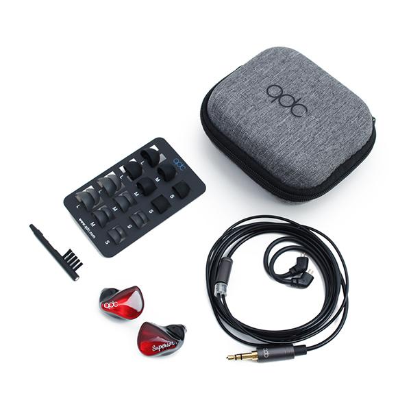 qdc qdc SUPERIOR Vermilion Red キューディーシー 有線イヤホン