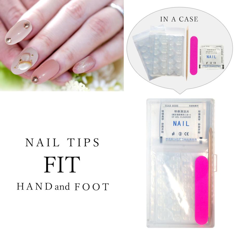 ネイルチップ装着セット ネイルチップ 装着用シール ハンド フット