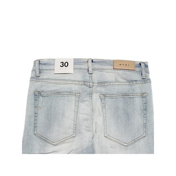 ミニマル mnml ダメージ ストレッチデニムパンツ メンズ W28-W34