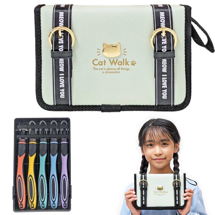 彫刻刀セット キャットウォーク 2WAY GRIP彫刻刀 安全ガード付き 義春