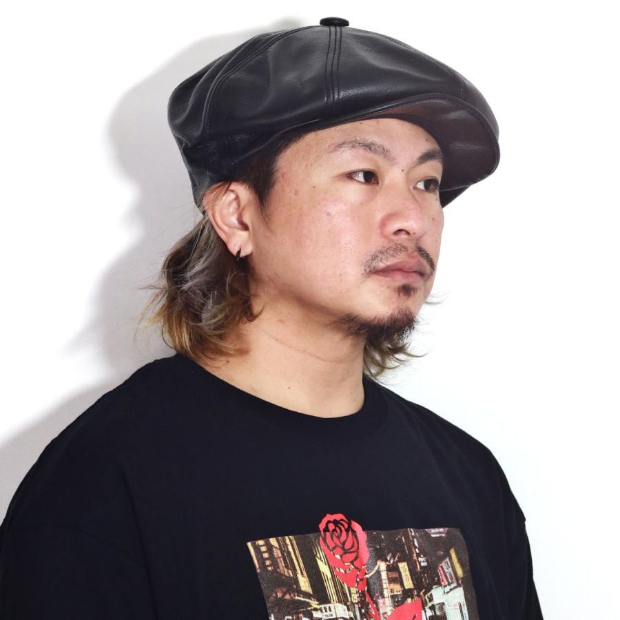 NEW YORK HAT（ニューヨークハット） レザーキャスケット 革