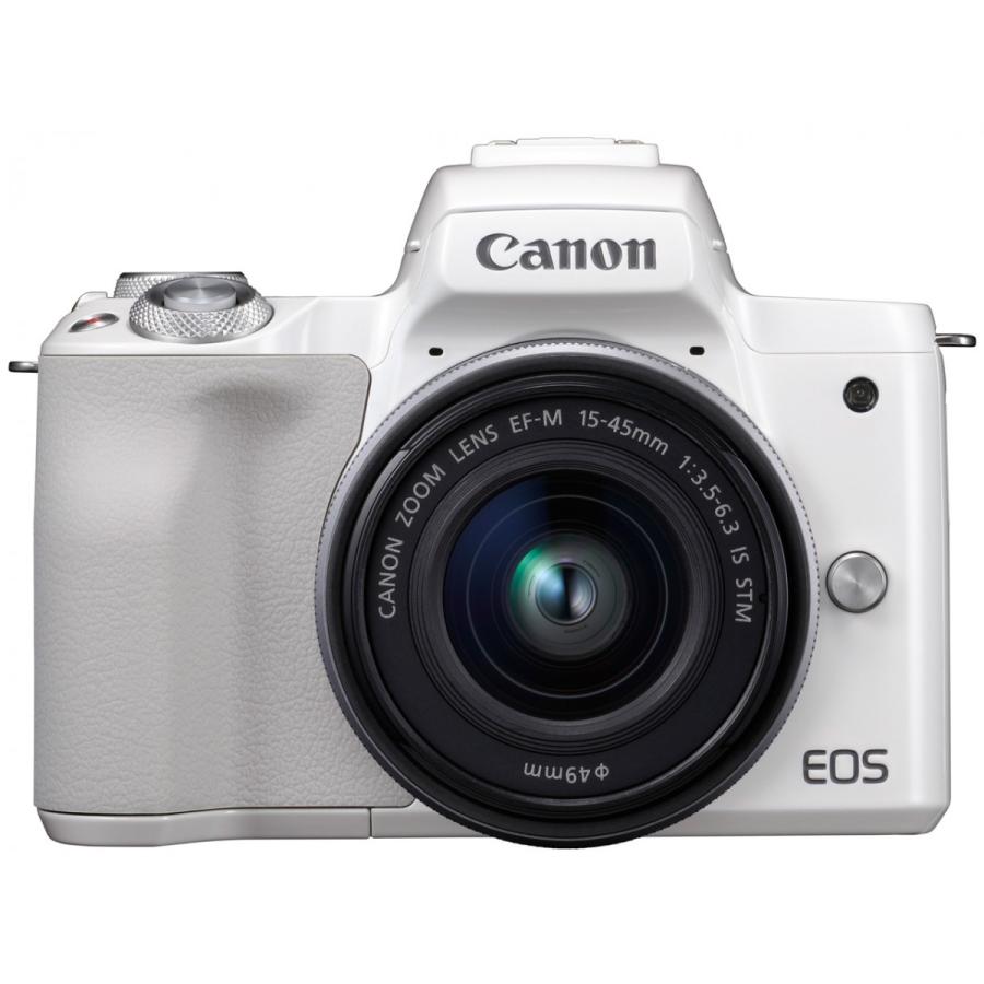 EOS キヤノン CANON Kiss M ダブルズームキット ホワイト 新品 送料