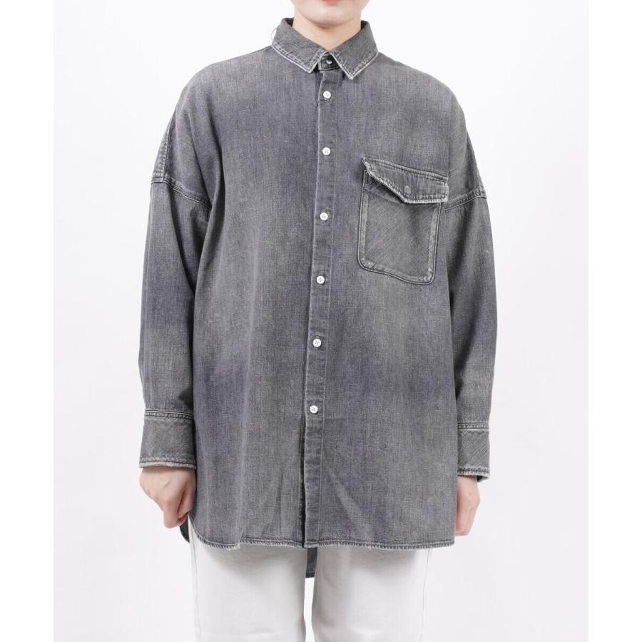 アッパーハイツ ビッグデニムシャツ オーバサイズシャツ THE FLUTTER