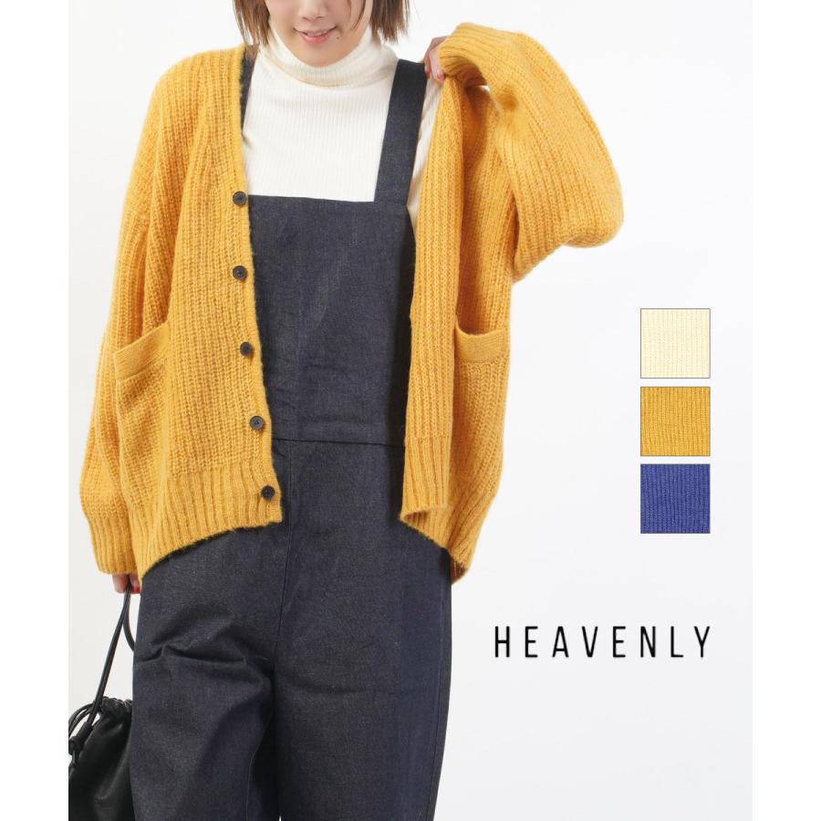 ヘブンリー モヘアミックスニットカーディガン HEAVENLY レディース