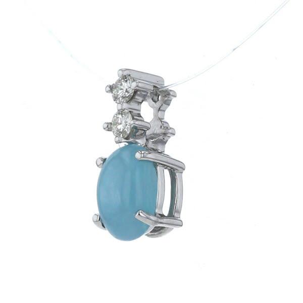 GSTV ジェムティービー K18WG ネックレストップ パライバトルマリン