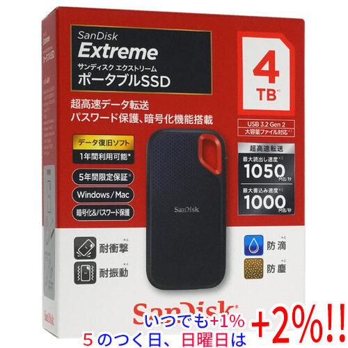 SanDisk（サンディスク） ポータブルSSD エクストリーム SDSSDE61-4T00