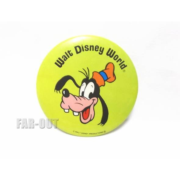 グーフィー ノーマル グリーン WDW限定 ラージサイズ 缶バッジ 缶