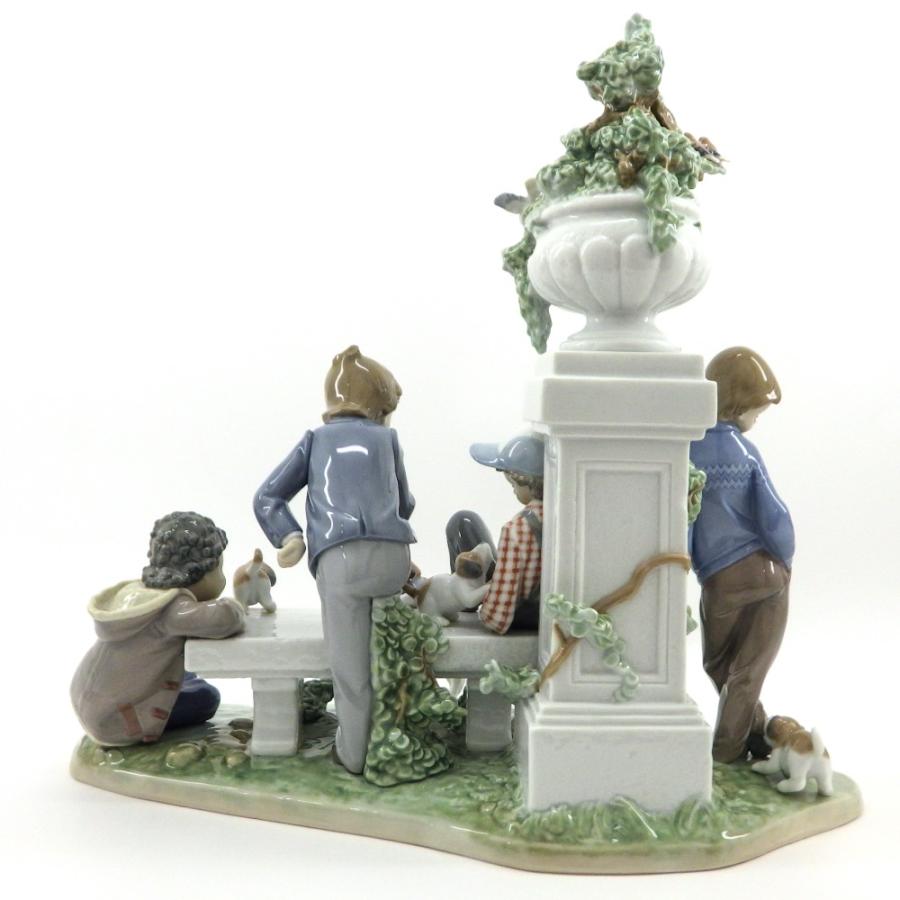 リヤドロ #5539「犬と少年たち」 廃番 レア 希少 ☆送料無料 Lladro
