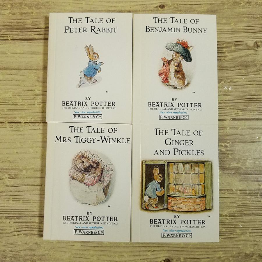 外国語絵本[ピーターラビット ミニチュア絵本箱入り4冊セット THE