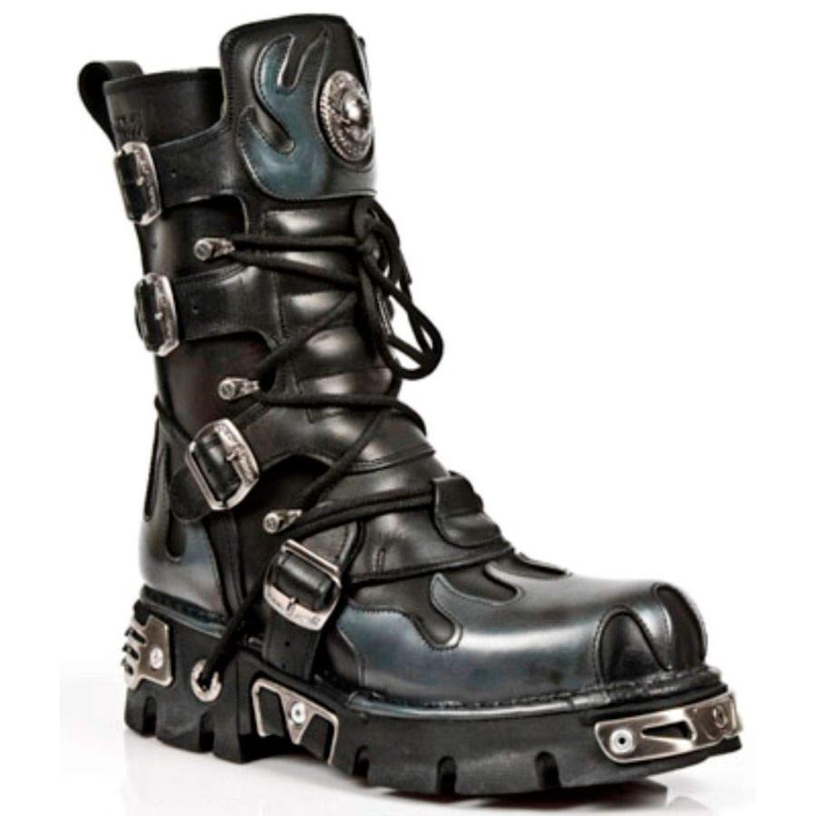 並行輸入品】New Rock Newrock 591 S2 シルバーフレーム メタル