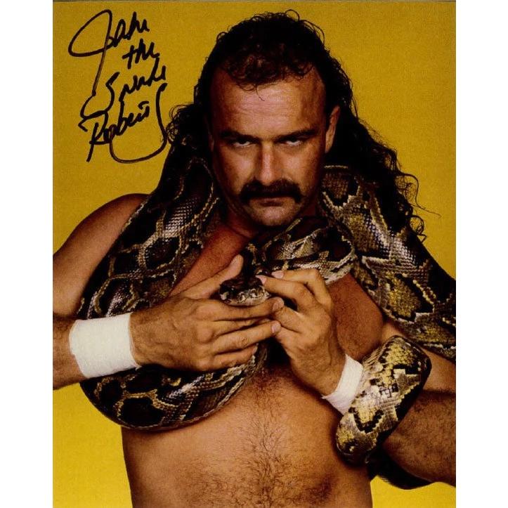 蛇男” ジェイク・ロバーツ 直筆サイン入り大判写真（20センチ×25センチ