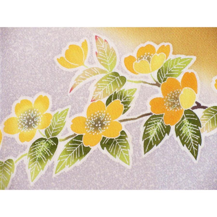 未使用品】訪問着 ちりめん 友禅金彩加工 ボカシ染 : KOMEHYO