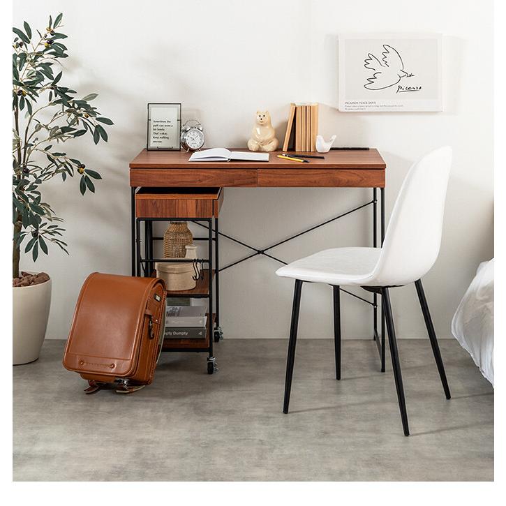 デスクセット 机 ラック ワゴン テーブル 収納 作業台 スリム