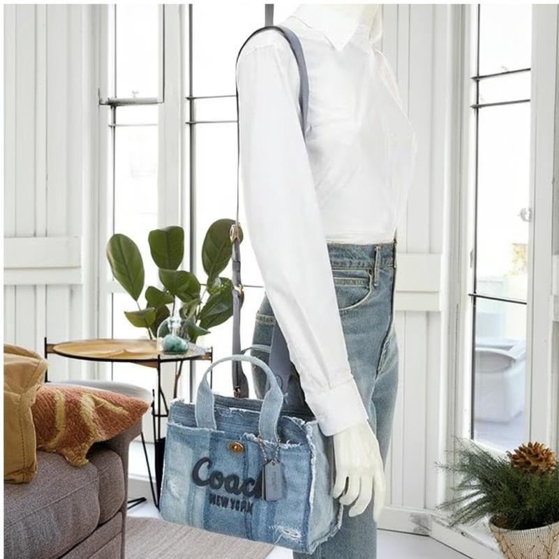 COACH（コーチ） デニムバッグ 2026春新作 トートバッグ ショルダー