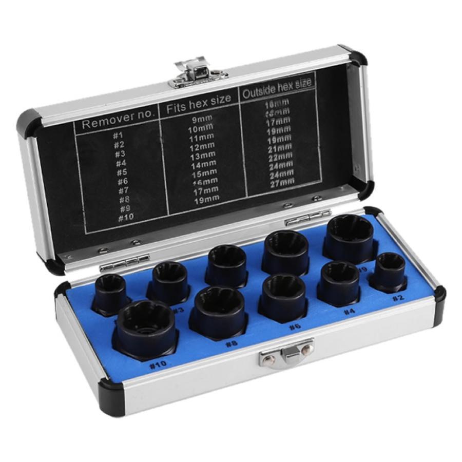 ナットツイスター セット 10点セット 9−19mm ナット外し ボルト外し