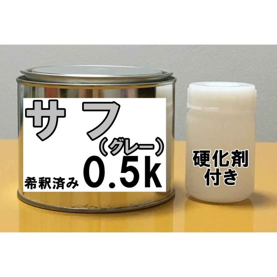 サフ【グレー】硬化剤付き 塗装用 サフェーサー 0.5kg : KH企画 - 通販
