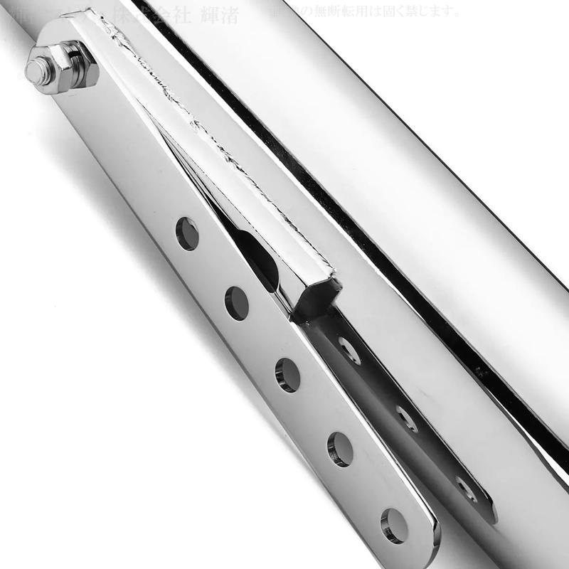 バイク 汎用 フィッシュテール マフラー 差込内径36-45mm 全長560mm