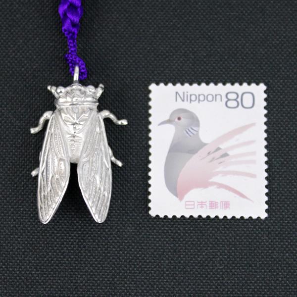 根付（銀製）蝉・蜩 せみ・ひぐらし : 京都工芸舎 Yahoo!店 - 通販