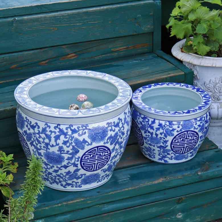 水鉢 大型 10号 寿 火鉢 鉢カバー プランターカバー プランター メダカ