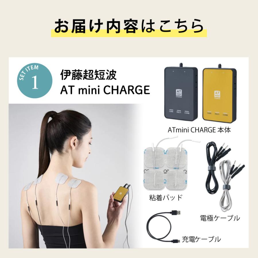 伊藤超短波 ATミニ チャージ 予備パッド＆ケース付き