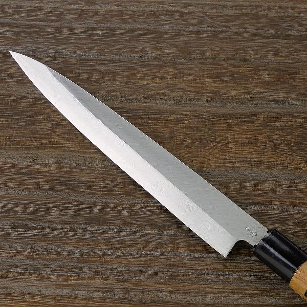 名入れ無料 柳刃包丁 210mm 刺身包丁 銀三ステンレス 左利き用 家庭用