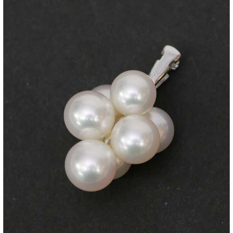 MIKIMOTO（ミキモト） パール ブローチ リボン チャーム 真珠/シルバー