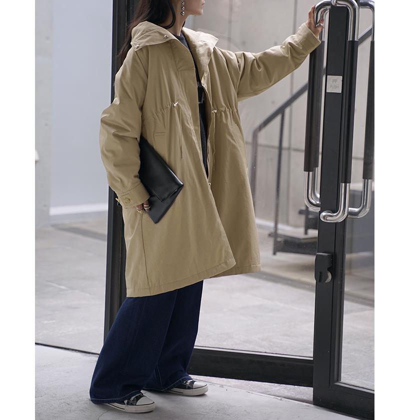 HUG.U（ハグユー） コート 2way ミリタリーコート ロング アウター