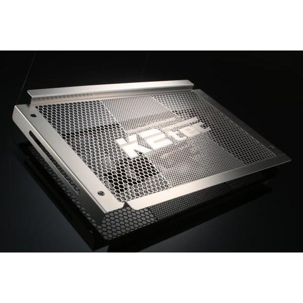 RZ250 ラジエターコアガード ステンレスヘアライン仕上げ K2-tec