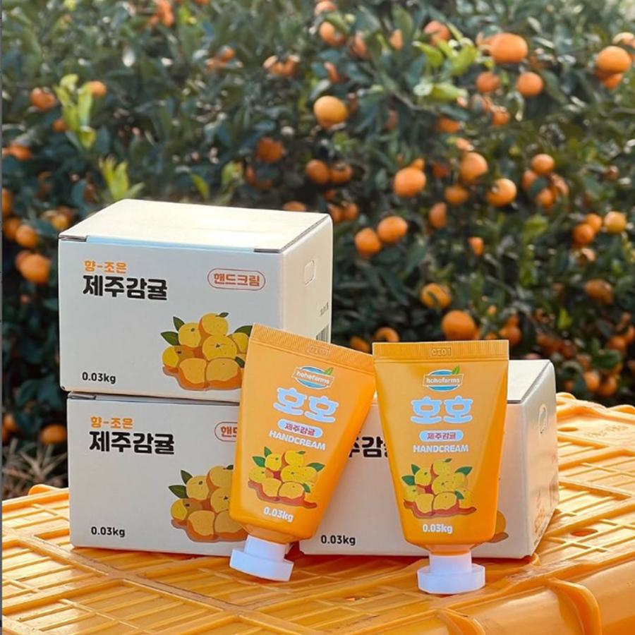 HOHOFARMS] チェジュ みかん ハンドクリーム 2個セット 60g×2 済州