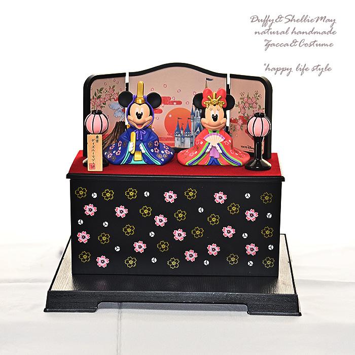 ミッキー＆ミニー ディズニーリゾート 刺繍名前札 お雛様ペア飾り