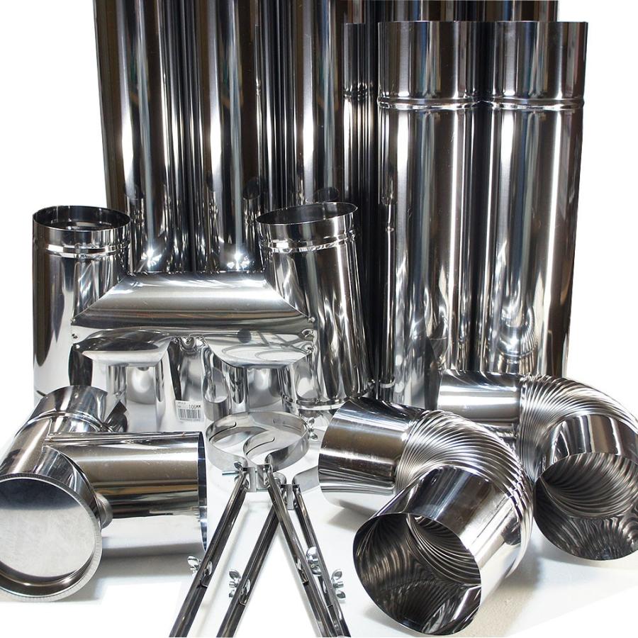 ステンレス φ106mm 3寸5分 煙突部材 大セット : まごころ問屋 - 通販