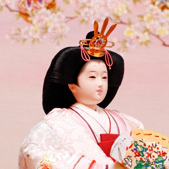 ひなせい 雛人形 収納飾り おしゃれ 「てまり雛 」 コンパクト