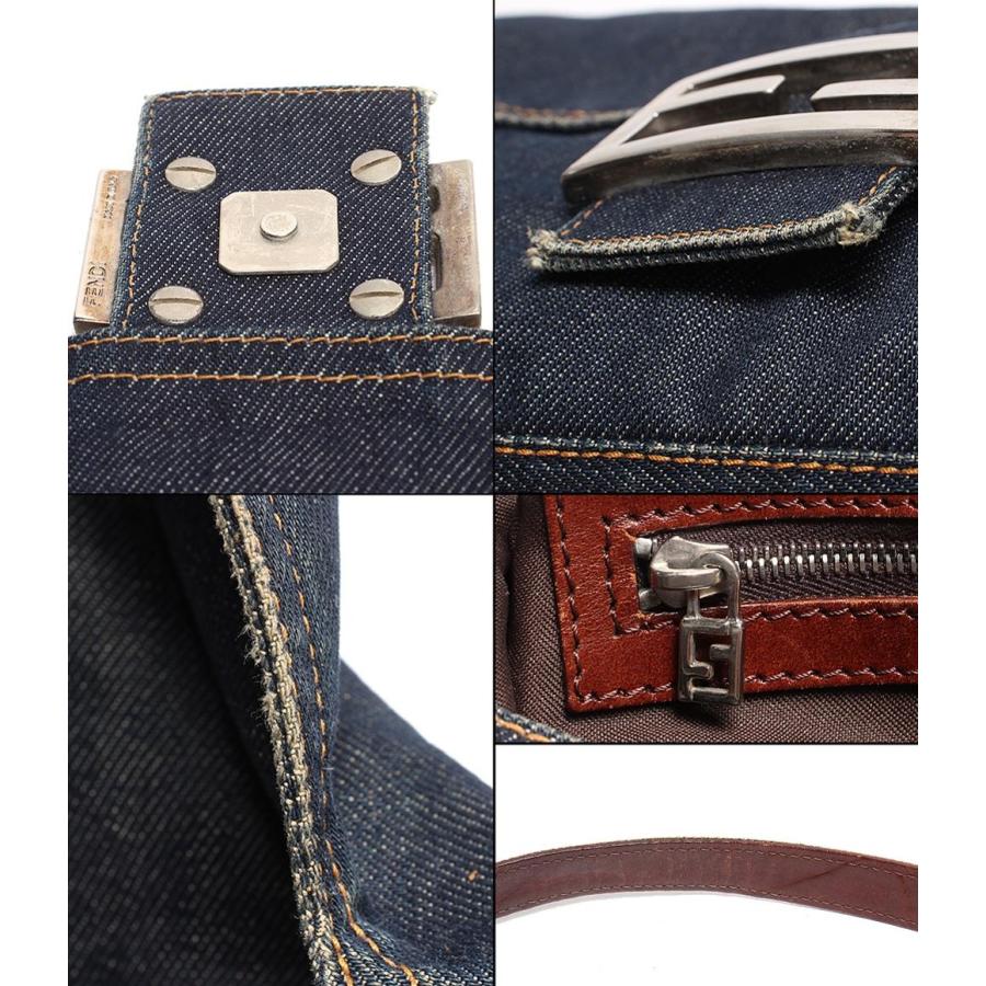 フェンディ ワンショルダーバッグ デニム シルバー金具 マンマバゲット