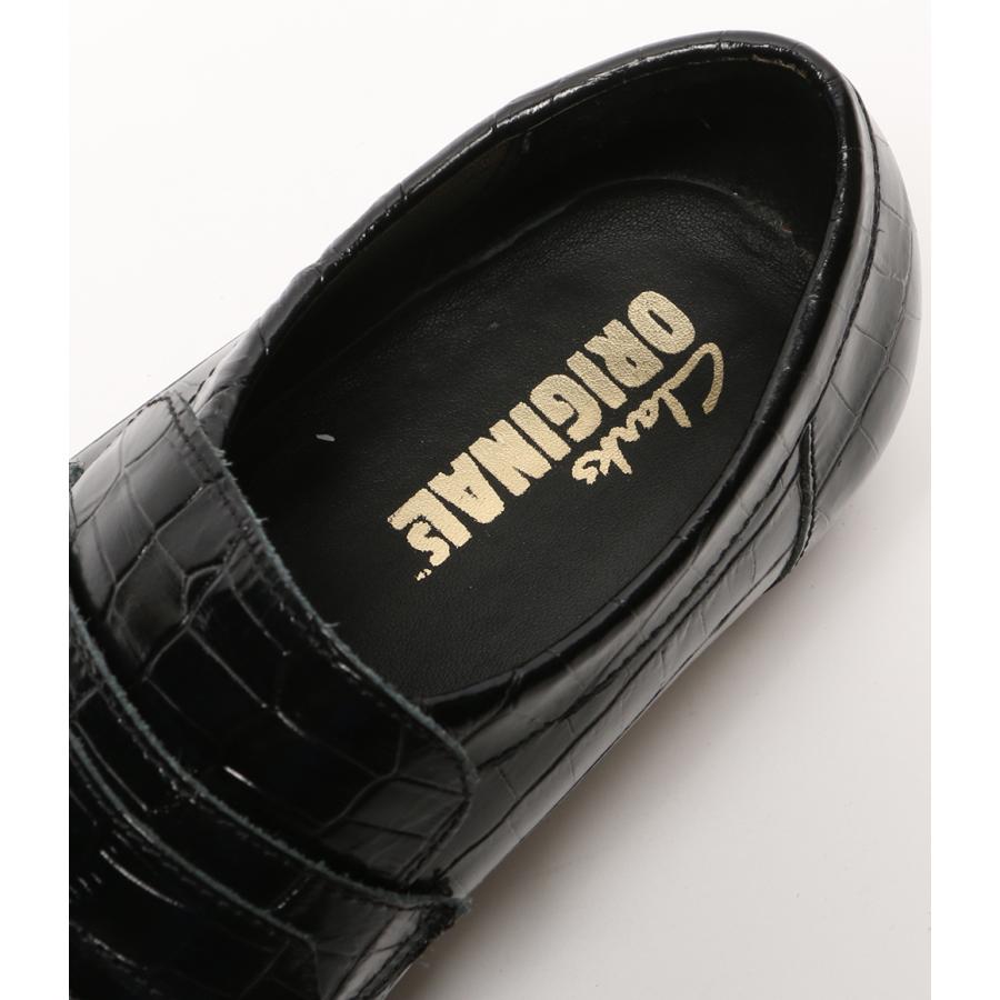 クラークス ワラビーローファー 型押し メンズ SIZE 7 1/2 Clarks 中古