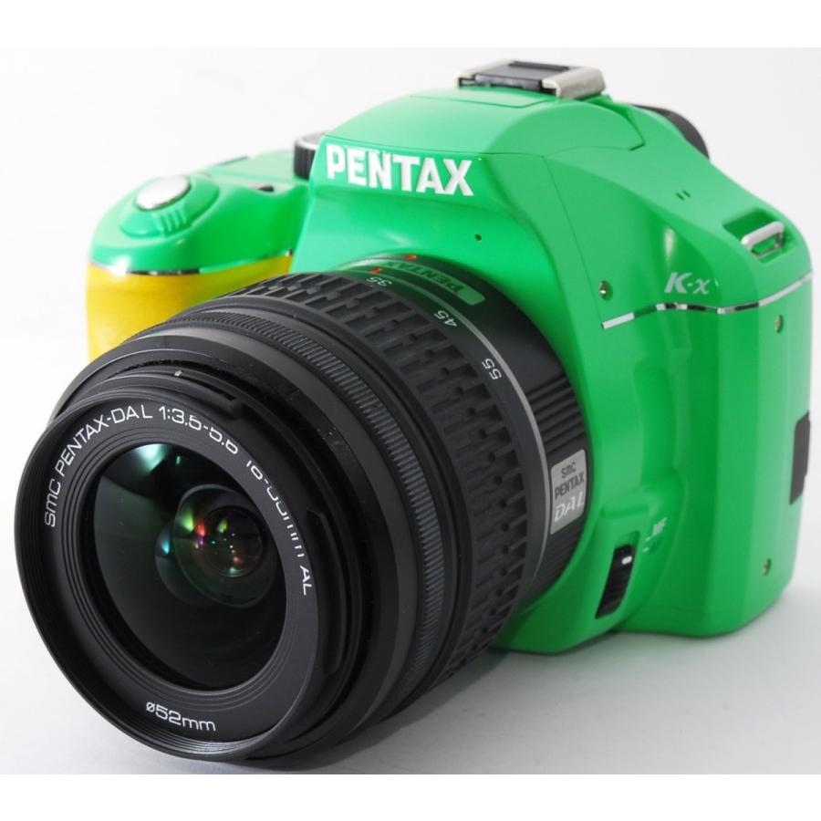 ペンタックス デジタル一眼 中古 スマホに送れる PENTAX K-X グリーン