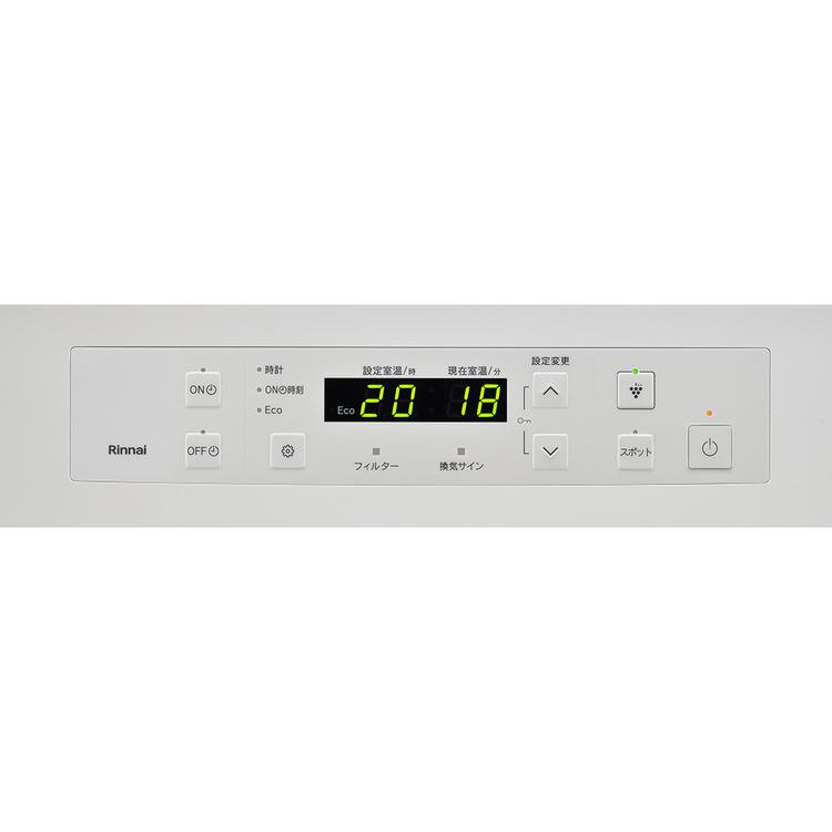 リンナイ（Rinnai） プラズマクラスター ガスファンヒーター 暖房 木造