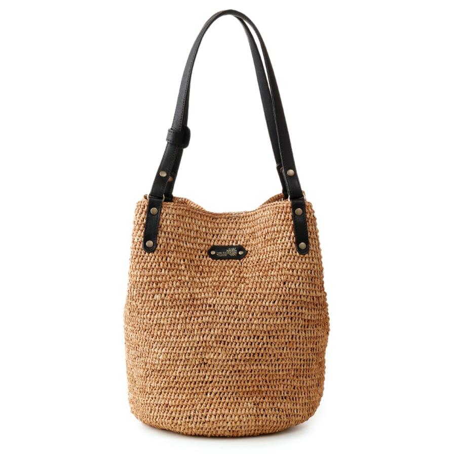 イビサ公式 ラフィアバッグ セミショルダー かごバッグ 斜めがけ