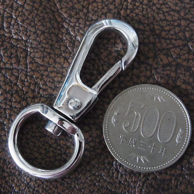 シルバー925製 回転式 アミナスカン クラスプ フック 無地 プレーン D