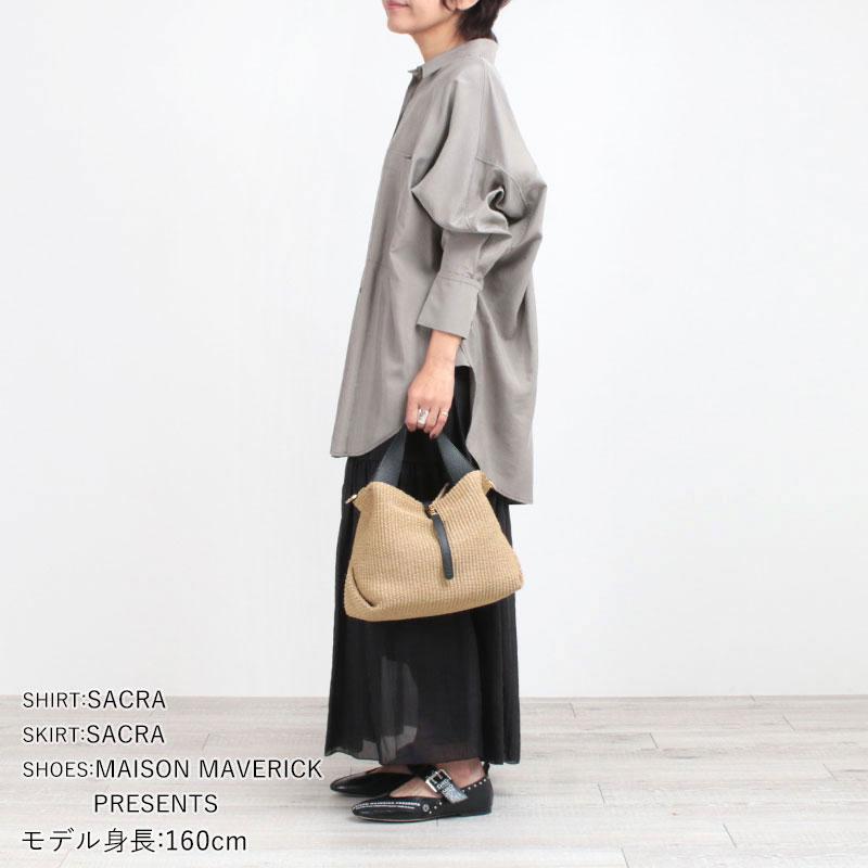 VIOLAd'ORO（ヴィオラドーロ） かごバッグ 2WAY ラフィアシート SANDRO