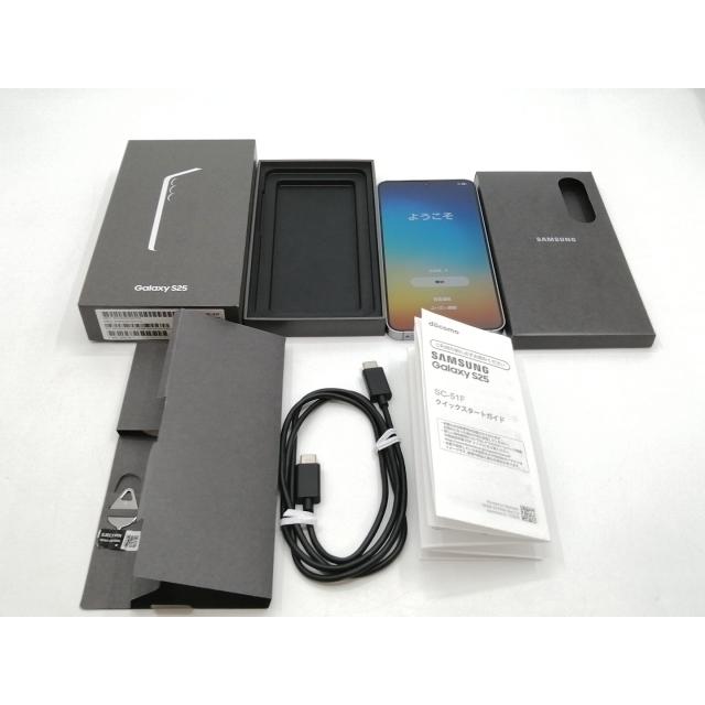 中古】SAMSUNG docomo 【SIMフリー】 Galaxy S25 シルバーシャドウ
