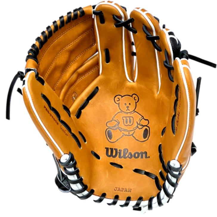 Wilson 軟式オーダーグローブ Wilson 軟式オーダーグローブ 黒 青