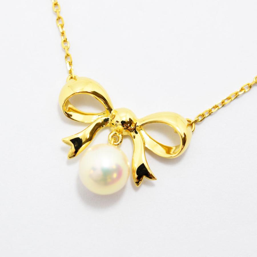 MIKIMOTO（ミキモト） ネックレス リボン あこや真珠 7.3mm アコヤ