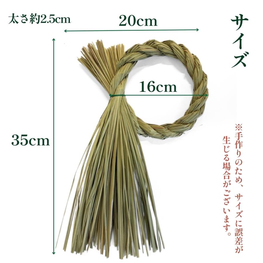 秀〆（HIDESHIME） しめ縄 材料 リース 土台 草 q型 30cm ハンドメイド