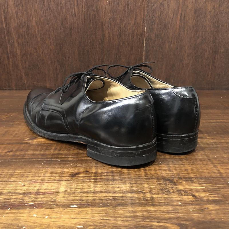 US Navy Military Vintage Service Shoes Craddock Terry Leather Sole