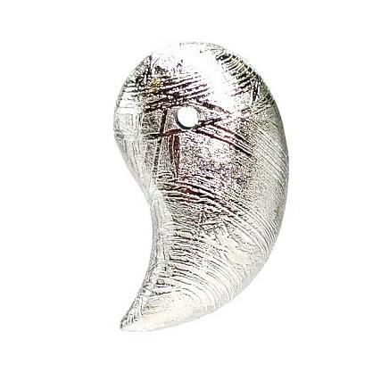 勾玉 ギベオン(メテオライト) 18x10x6mm 1個 鉄質隕石 ムオニナルスタ